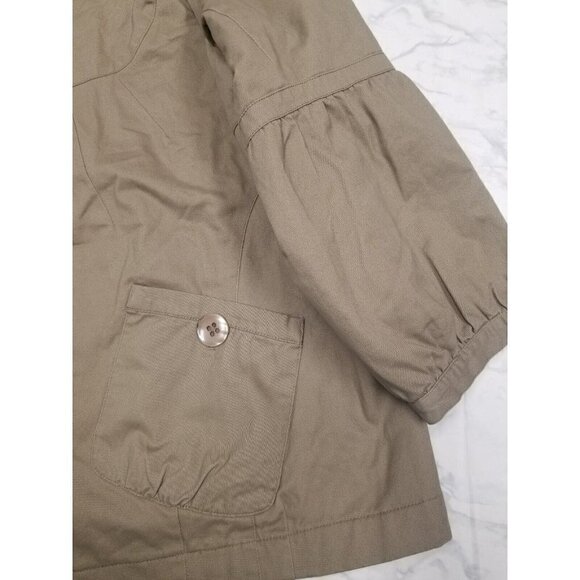 willow lane Coat quilted inside‎ oversized big buttons beige  size 1x - Picture 7 of 16